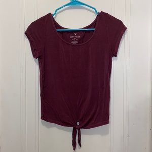 Soft and Sexy American Eagle Maroon Shirt